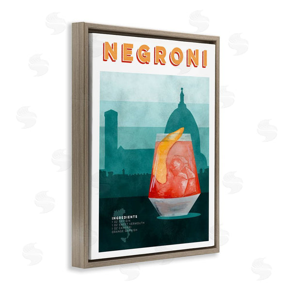 Stupell Industries Brett Blumenthal | Retro Negroni & Architecture Wall Art