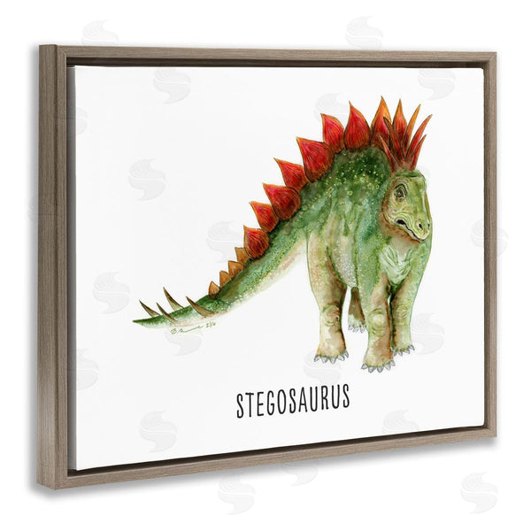 Stupell Industries Brett Blumenthal | Stegosaurus Dinosaur Learning