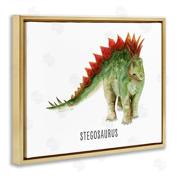 Stupell Industries Brett Blumenthal | Stegosaurus Dinosaur Learning