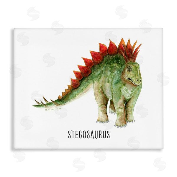 stupell industries Brett Blumenthal | Stegosaurus Dinosaur Learning