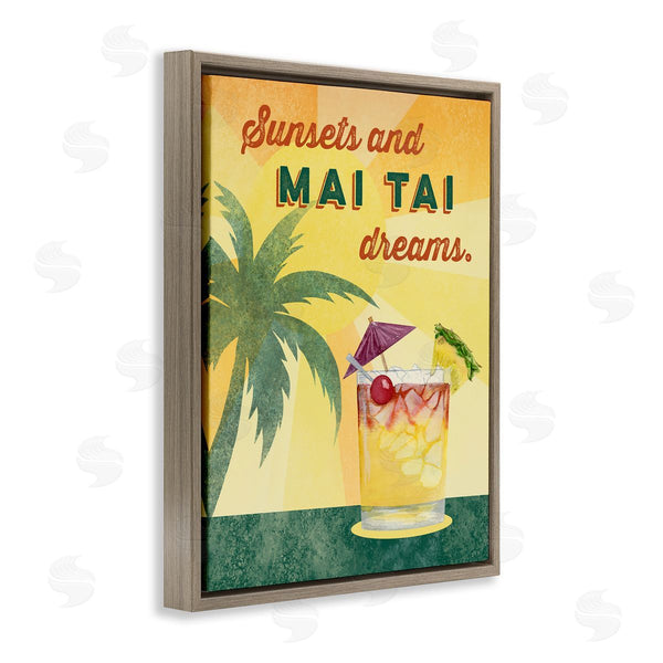 Stupell Industries Brett Blumenthal | Sunsets & Mai Tai Dreams