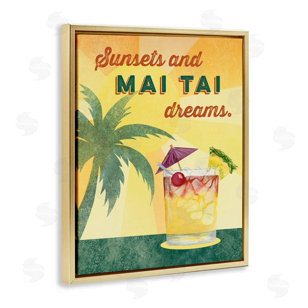 Stupell Industries Brett Blumenthal | Sunsets & Mai Tai Dreams