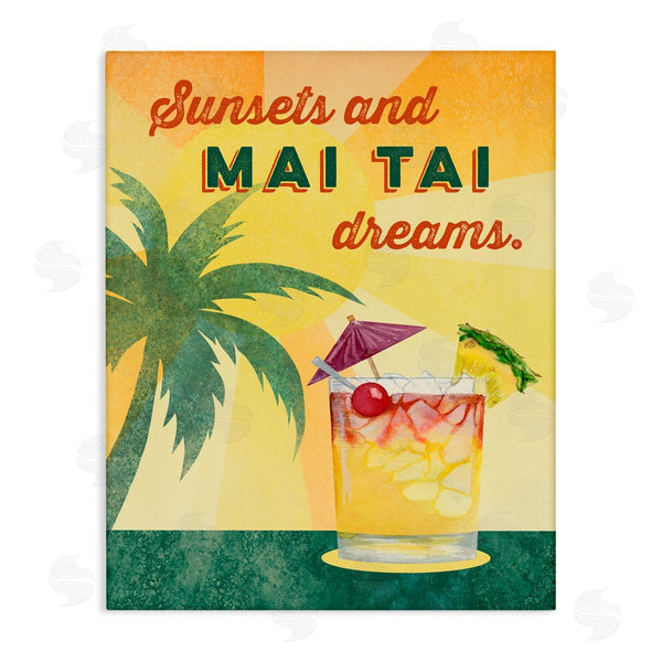 stupell industries Brett Blumenthal | Sunsets & Mai Tai Dreams