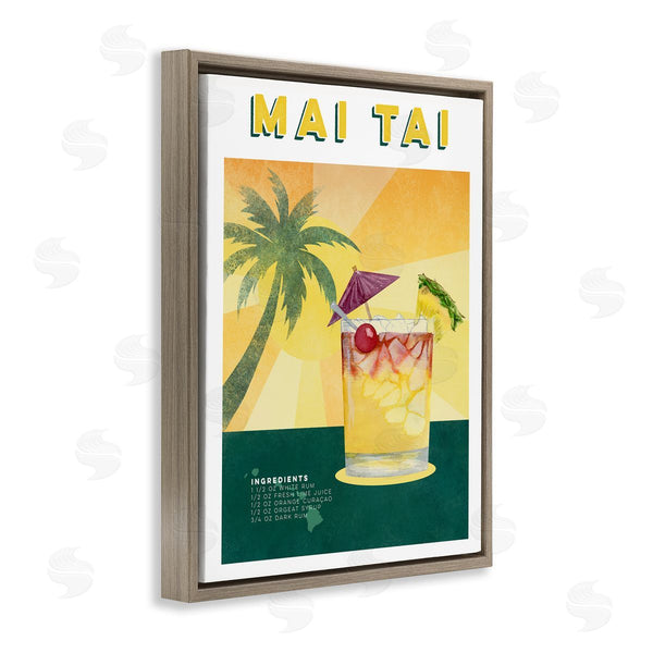 Stupell Industries Brett Blumenthal | Tropical Mai Tai Recipe