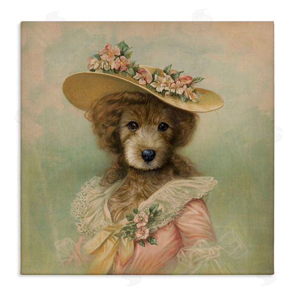 stupell industries Brett Blumenthal | Vintage Feminine Dog with Hat