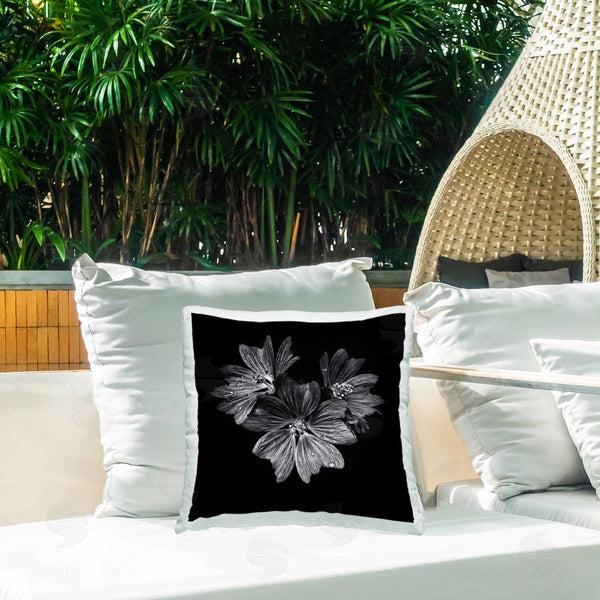 Stupell Industries Brian Carson | Blossom Trio On Black Printed Throw Pillow
