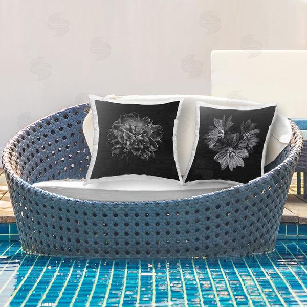Stupell Industries Brian Carson | Mod Dahlia & Geranium Bloom Printed Throw Pillow Set