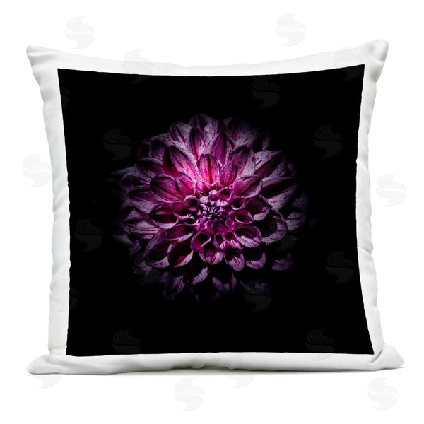 Stupell Industries Brian Carson Photography | Purple Dahlia Dark Contemporary Printed Throw Pillow
