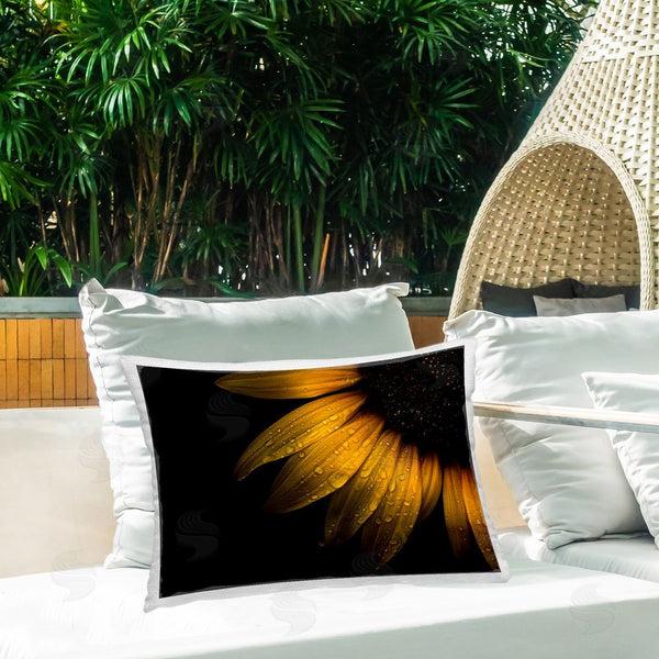 Stupell Industries Brian Carson Photography | Water Droplets On Sunflower Printed Throw Pillow