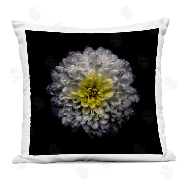 Stupell Industries Brian Carson Photography | White And Yellow Mum Printed Throw Pillow