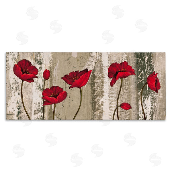 stupell industries Brian Foster | Red Anemones on Tan Wall Art