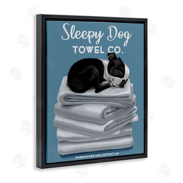 Stupell Industries Brian Rubenacker | Vintage Sleepy Dog Towel Co Wall Art