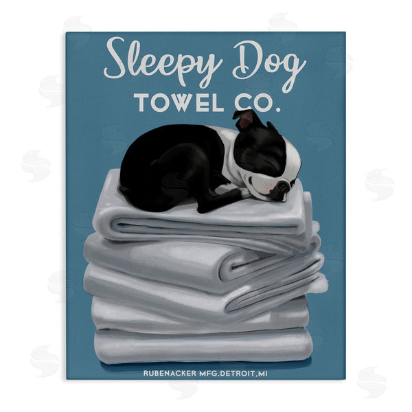 stupell industries Brian Rubenacker | Vintage Sleepy Dog Towel Co Wall Art