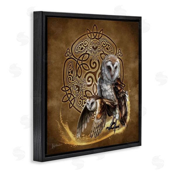 Stupell Industries Brigid Ashwood | Abstract Fractal Owls