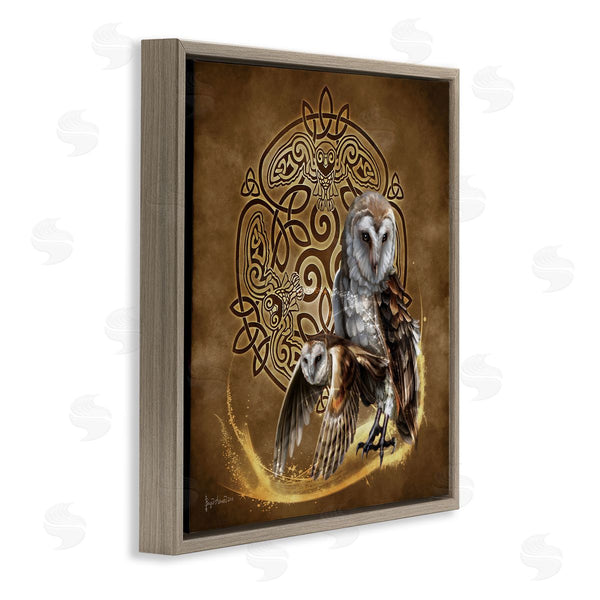 Stupell Industries Brigid Ashwood | Abstract Fractal Owls