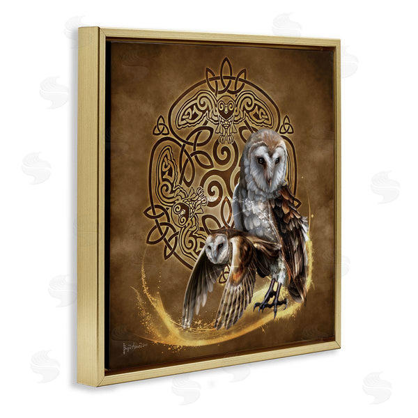 Stupell Industries Brigid Ashwood | Abstract Fractal Owls