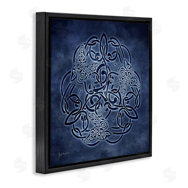 Stupell Industries Brigid Ashwood | Blue Celtic Raven Pattern