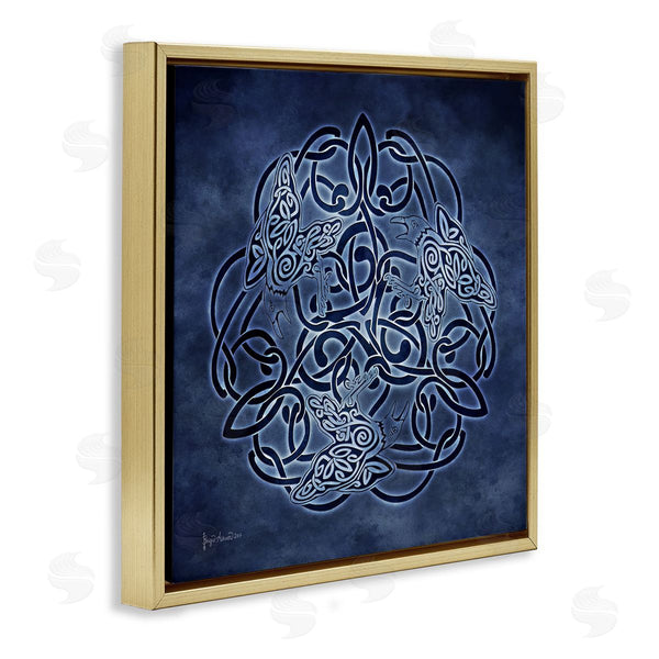 Stupell Industries Brigid Ashwood | Blue Celtic Raven Pattern