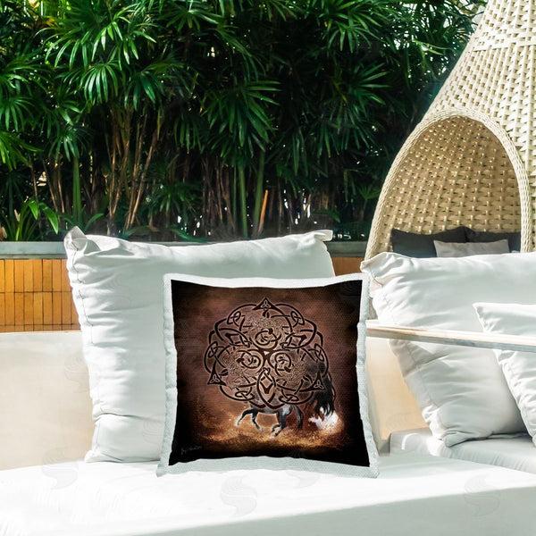 Stupell Industries Brigid Ashwood | Brown Celtic Horse Printed Throw Pillow