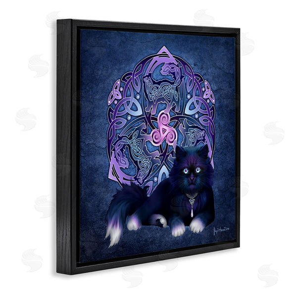 Stupell Industries Brigid Ashwood | Celtic Black Cat Fractal