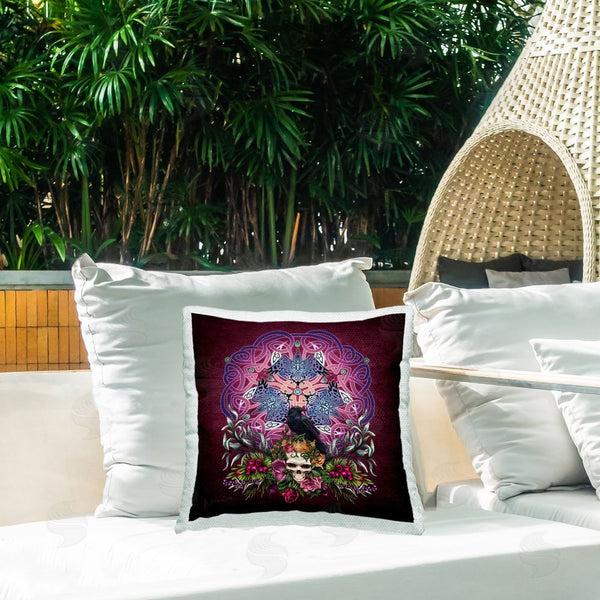 Stupell Industries Brigid Ashwood | Celtic Morrigans Raven Printed Throw Pillow