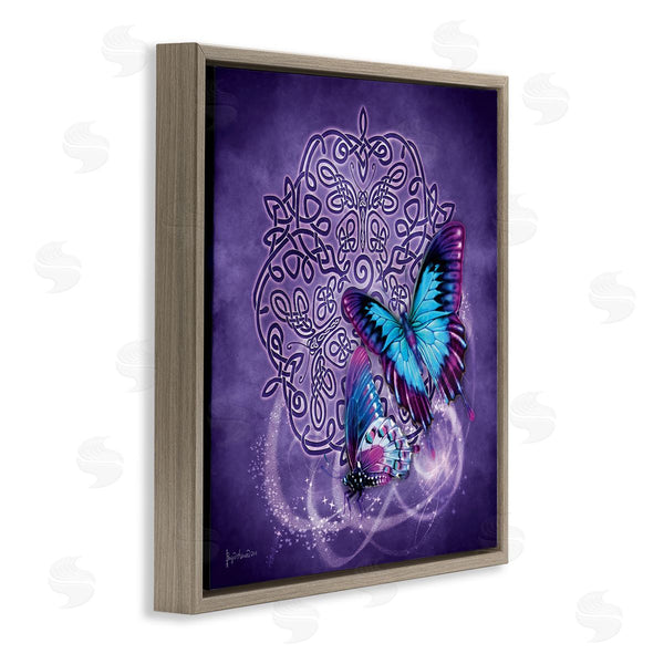 Stupell Industries Brigid Ashwood | Celtic Purple Butterflies