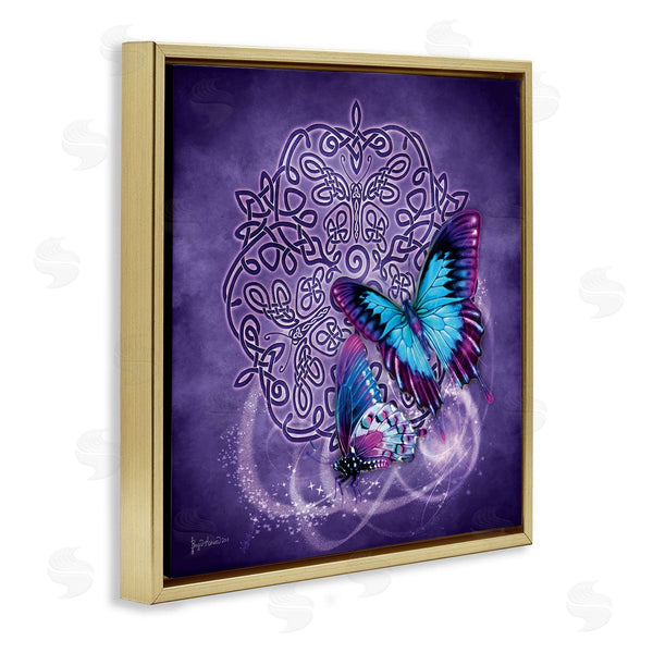 Stupell Industries Brigid Ashwood | Celtic Purple Butterflies