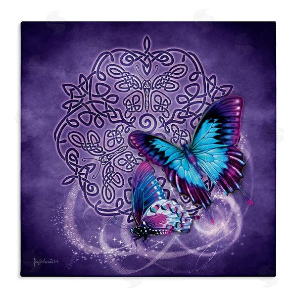 stupell industries Brigid Ashwood | Celtic Purple Butterflies
