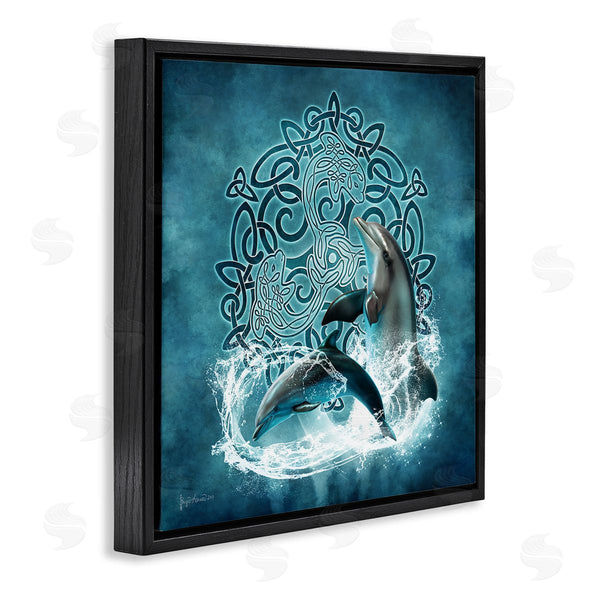 Stupell Industries Brigid Ashwood | Dolphin Celtic Knot Pattern