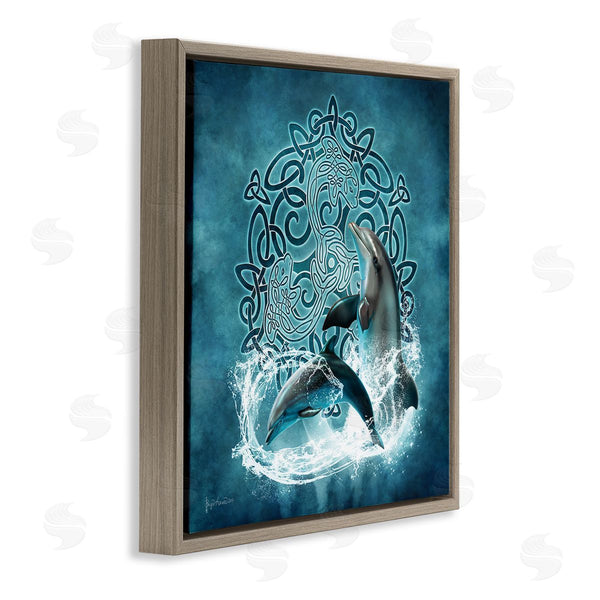 Stupell Industries Brigid Ashwood | Dolphin Celtic Knot Pattern