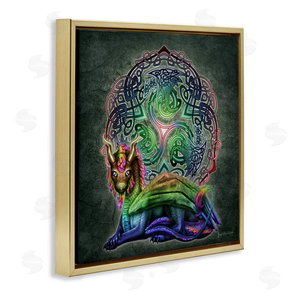 Stupell Industries Brigid Ashwood | Dragon On Celtic Pattern