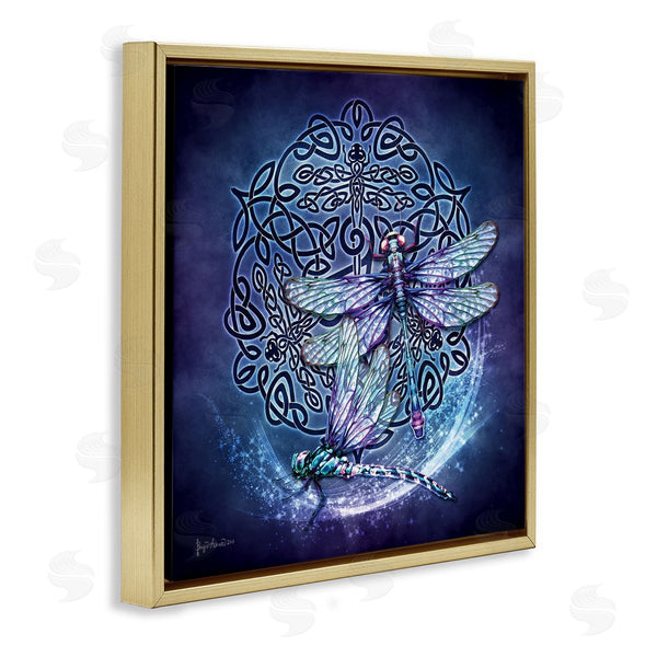 Stupell Industries Brigid Ashwood | Dragonfly & Celtic Knot