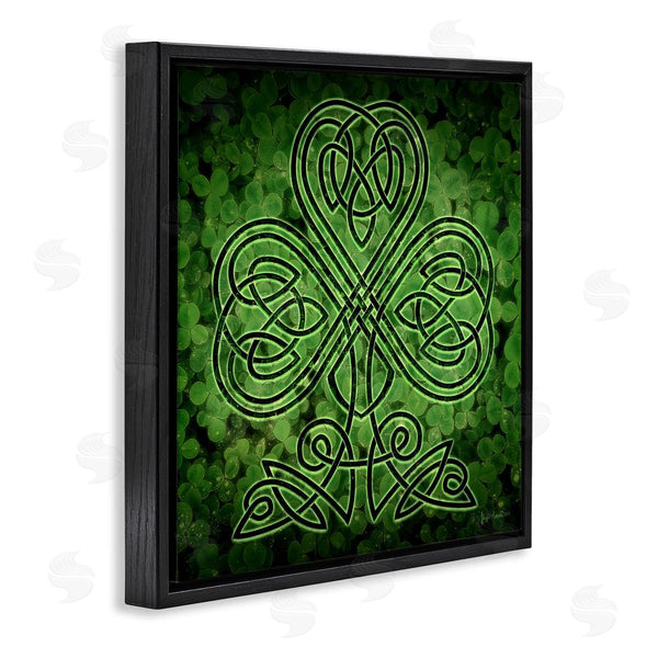 Stupell Industries Brigid Ashwood | Green Celtic Shamrock Knot Wall Art