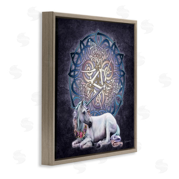 Stupell Industries Brigid Ashwood | Unicorn Celtic Pattern