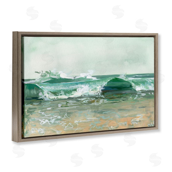 Stupell Industries Brook Page | Breaking Waves Seascape