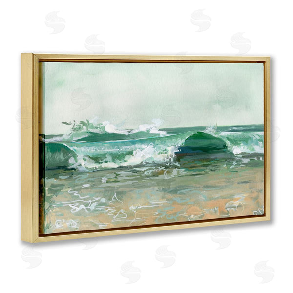 Stupell Industries Brook Page | Breaking Waves Seascape