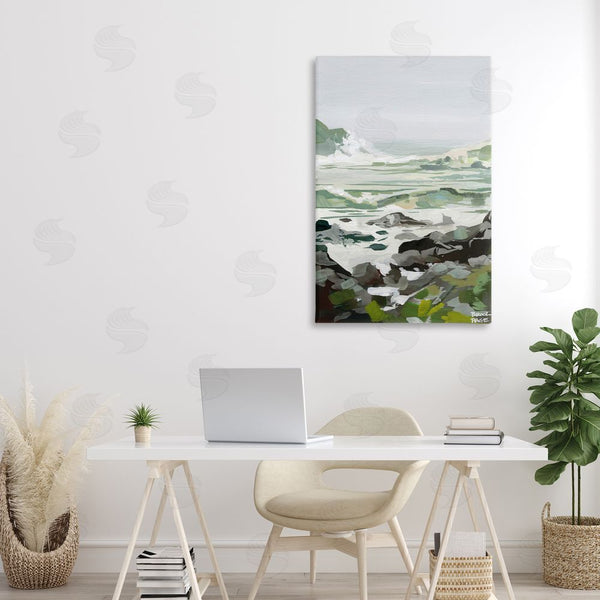 Stupell Industries Brook Page | Coastal Waves & Rocks Impression Wall Art