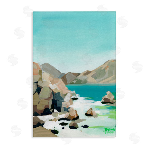 stupell industries Brook Page | Expressionist Rocky Coast