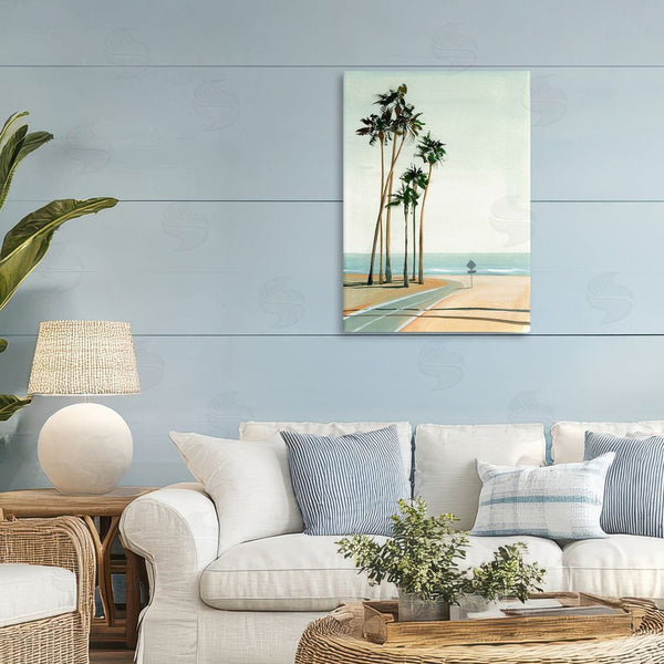 Stupell Industries Brook Page | Six Palms Seaside Road Wall Art