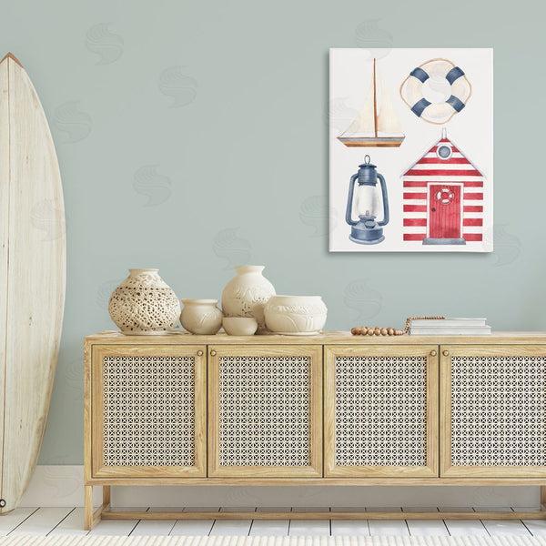 Stupell Industries Brooke Pajkurich | Maritime Beach Items Wall Art