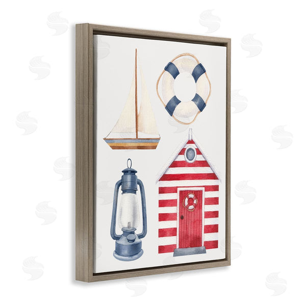 Stupell Industries Brooke Pajkurich | Maritime Beach Items Wall Art