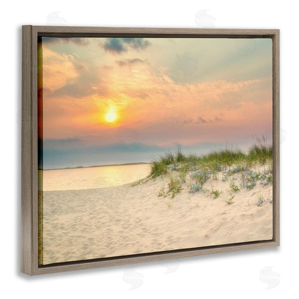 Stupell Industries Brooke T. Ryan | Rising Sun Seaside Beach Morning Wall Art