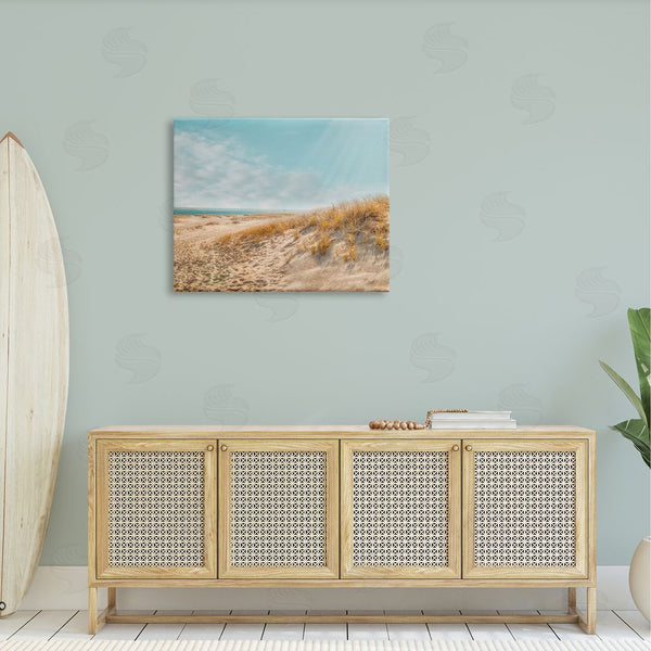 Stupell Industries Brooke T. Ryan | Sandy Ocean Beach Sun Rays Wall Art