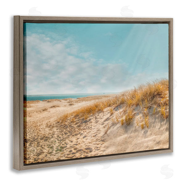 Stupell Industries Brooke T. Ryan | Sandy Ocean Beach Sun Rays Wall Art