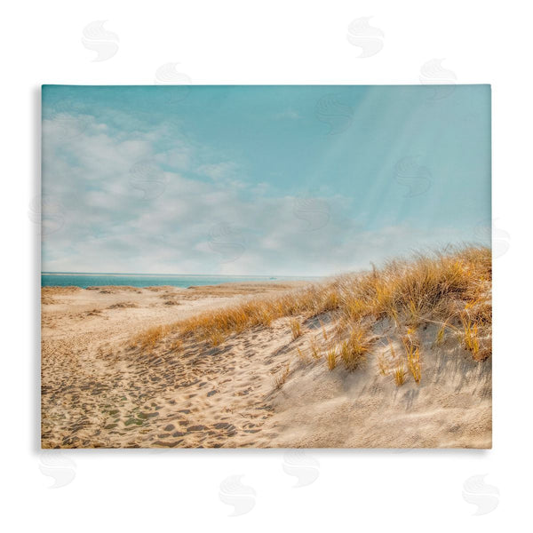 stupell industries Brooke T. Ryan | Sandy Ocean Beach Sun Rays Wall Art