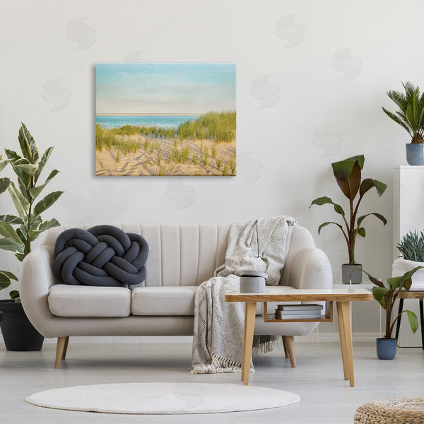 Stupell Industries Brooke T. Ryan | Tall Grass Sand Dunes Nautical Beach Landscape Wall Art