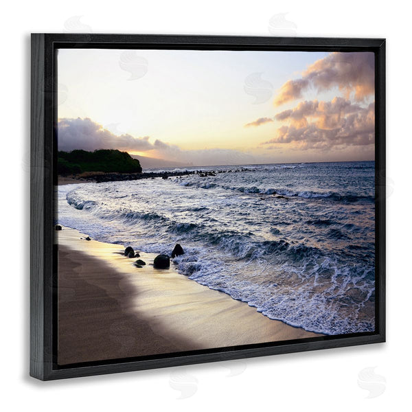 Stupell Industries BRUCE NAWROCKE | Angled Sunset Beach