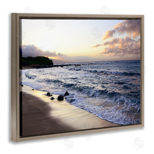 Stupell Industries BRUCE NAWROCKE | Angled Sunset Beach