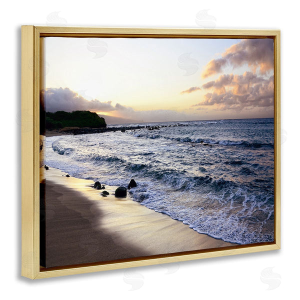 Stupell Industries BRUCE NAWROCKE | Angled Sunset Beach