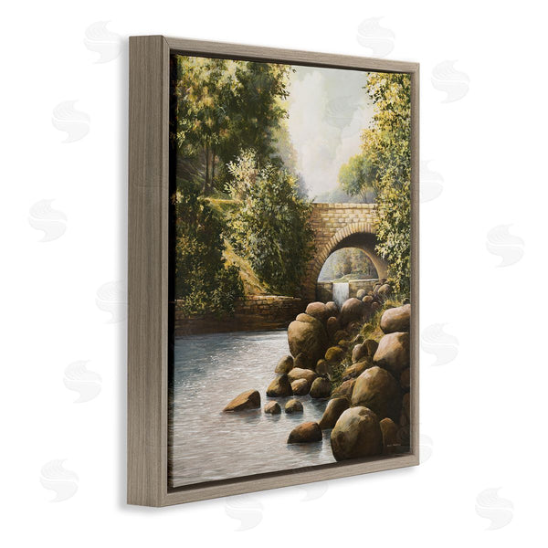 Stupell Industries BRUCE NAWROCKE | Grant Park Bridge Over River